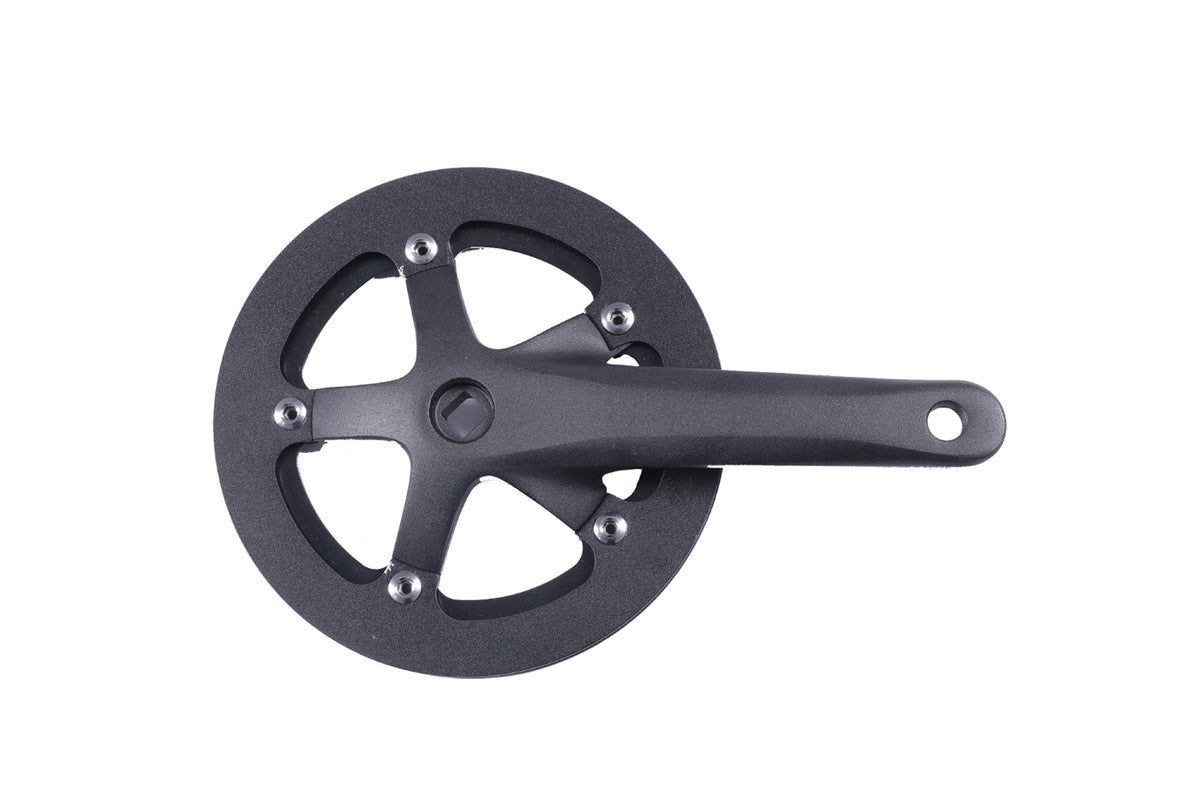 Crank Arm w/Chain Guard and Rind- Drive Side/Right- Denago Commute