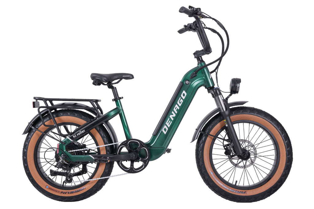 Denago Hi Roller Step-thru eBike Green