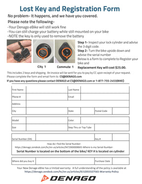 Key Replacement- Denago Cruiser (E03/04)