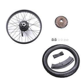 electric back wheel for bicycle 20'' Rear Wheel Ebike Hub Motor 36V 250W E-Bike Conversion Kit with LCD Display PAS Thumb Throttle (Battery & Tire Not Included) : Sports & Outdoors The Aventon Complete Rear Wheel is a replacement wheel designed for the original Sinch ebike model Velowave Electric Bike Rear Wheel
